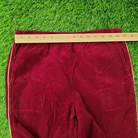 Vintage 70s MOD High-Waist Corduroy Pants 28x27 Burgundy - Picture 16 of 16